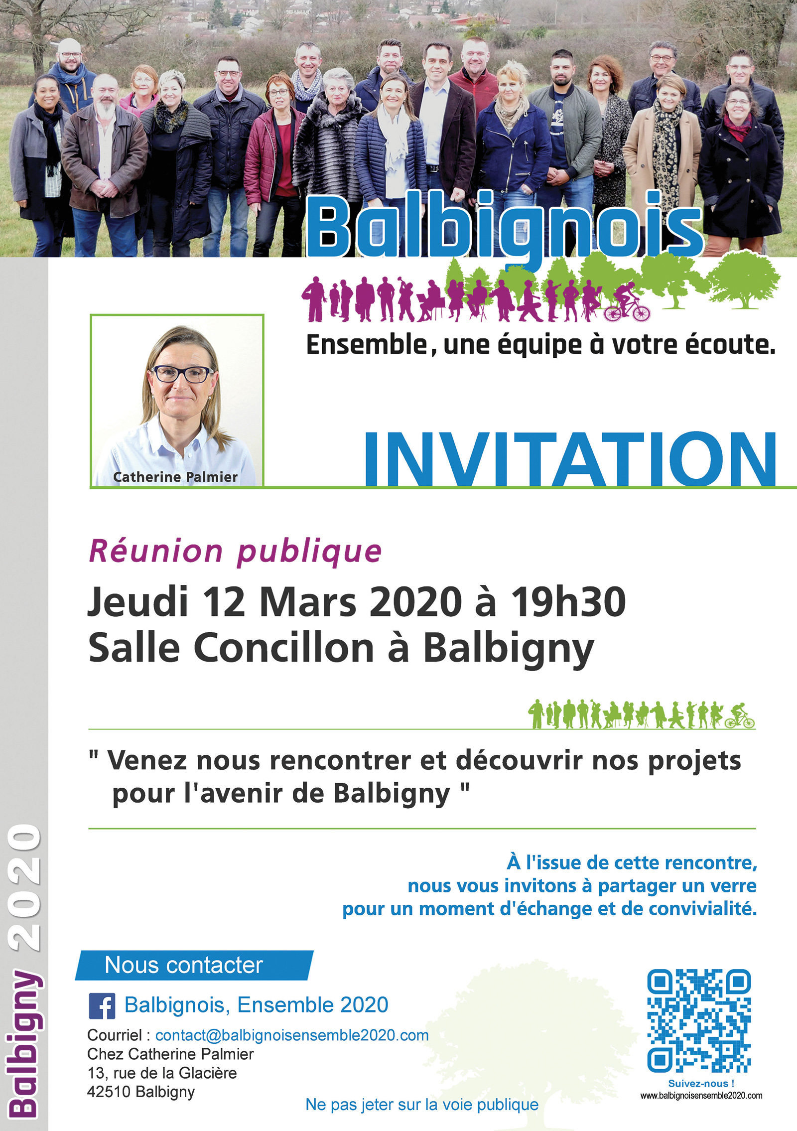 Réunion Publique - Balbignois Ensemble, une équipe à votre écoute.